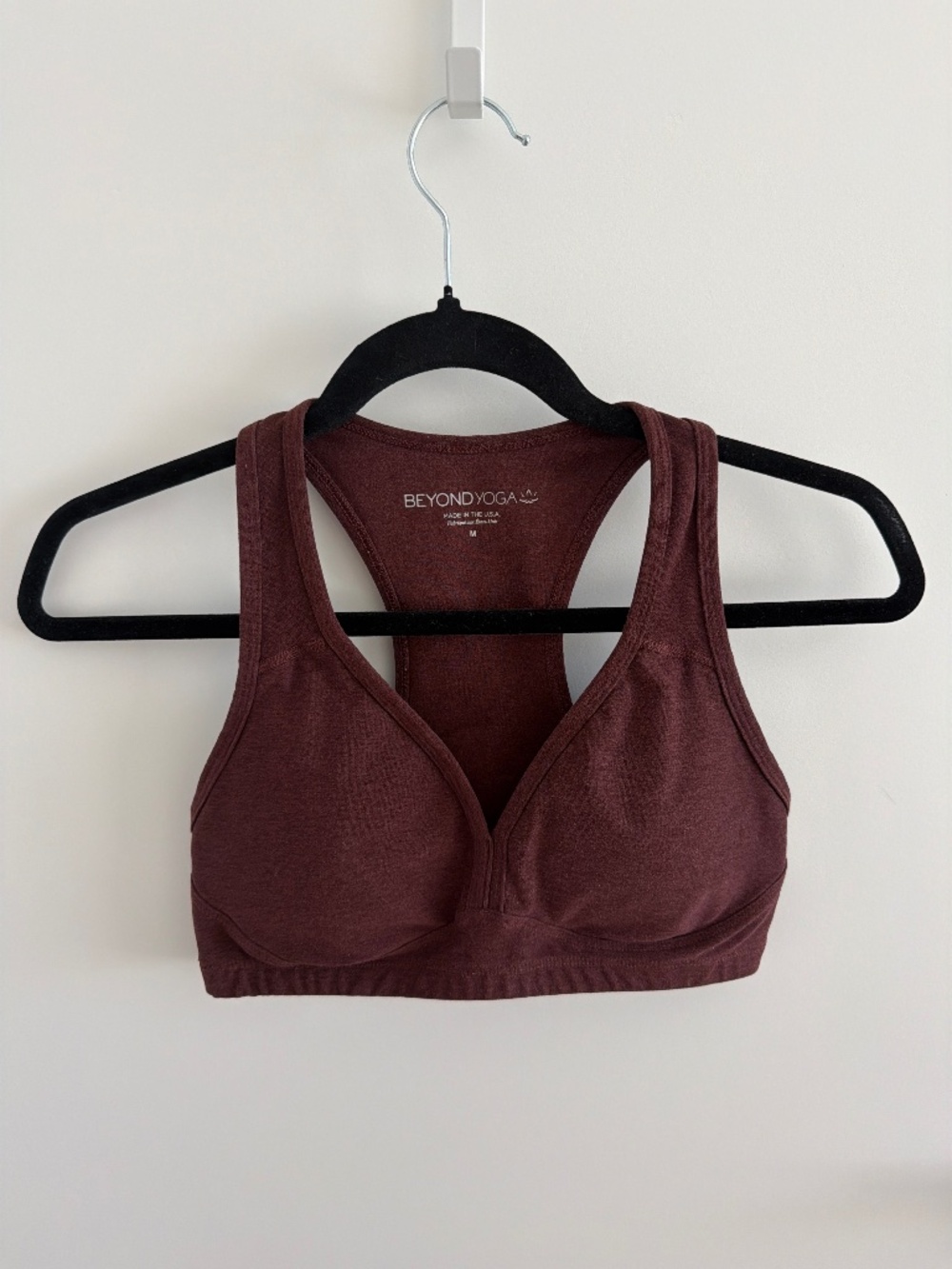 Beyond Yoga Burgundy Sports Bra Size M